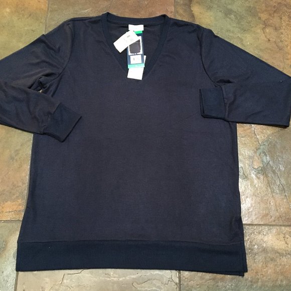 Lucky Brand  XXL NAVY BLUE Long Sleeve Sweater NWT - Picture 3 of 5